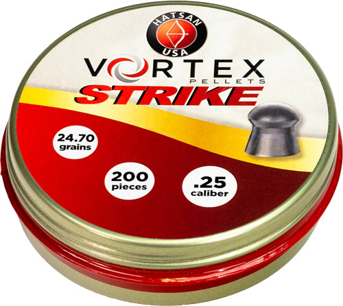 Hatsan Airguns Hatsan Vortex Strike Pellets 25 24.70 Grain 200 Per Tin