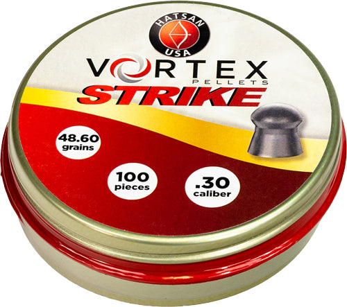 Hatsan Airguns Hatsan Vortex Strike Pellets 30 48.60 Grain 100 Per Tin