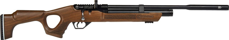 Hatsan Airguns Hatsan Flash Qe .25 PCP 900 Fps Walnut/Blued W/ 2 Mags