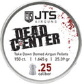Jts Group Jts Pellets Dead Center 25 Domed 25.39 Grain 150 Count