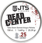 Jts Group Jts Pellets Dead Center 25 Domed 25.39 Grain 150 Count