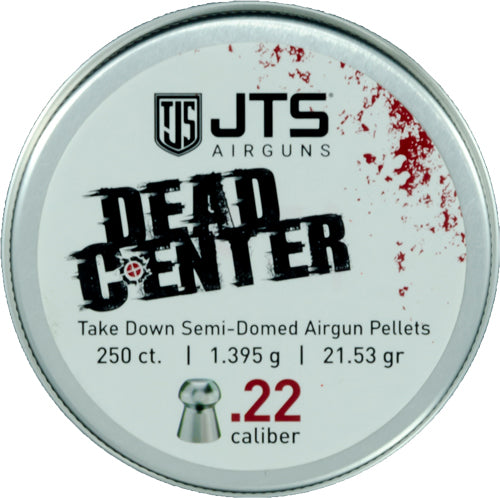 Jts Group Jts Pellets Dead Center 22 Semi-Domed 21.53 Grain 250 Count