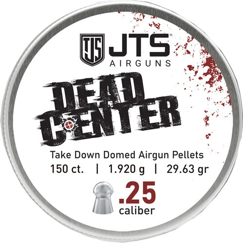 Jts Group Jts Pellets Dead Center 25 Cal Domed 29.63 Grain 150 Count