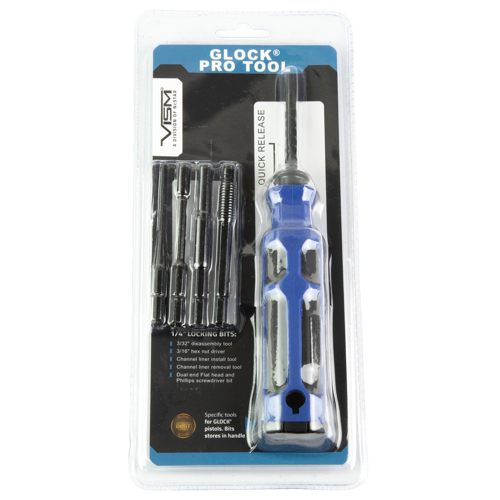 NcSTAR VISM Pro Glock Tool – Multi-Function Armorer Tool Kit (Blue)
