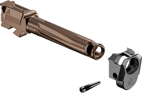 Radian Weapons Ramjet Barrel, Afterburner Compensator, 9MM, Dlc Finish, Bronze And Black, Intra-Lok Mounting