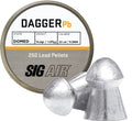 Sig Pellets 22 Dagger Domed 16.60 Grain Lead Alloy 250 Count<