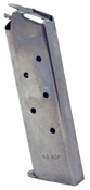 Colt SP572491-RP 7-Round Stainless Steel Magazine for 1911 Government & Commander Models