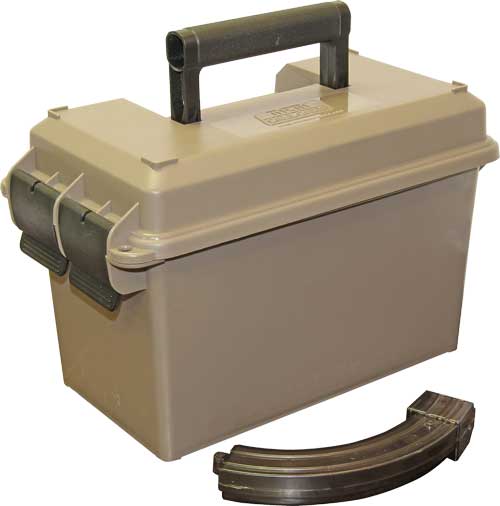MTM 10/22 Extended Magazine Storage Can in Dark Earth - Holds 9 AK-47 Magazines