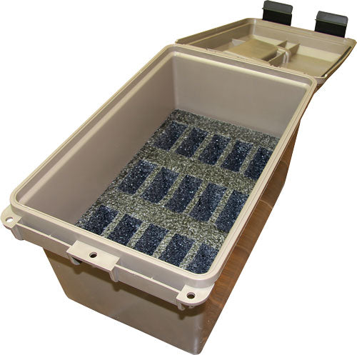MTM Tactical Magazine Can in Dark Earth for AR-15 Magazines – Holds 15 Magazines