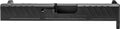 Grey Ghost Precision GGP-SPG43-V1-BLK Billet Stainless Steel Slide for Glock 43 with Angled Serrations