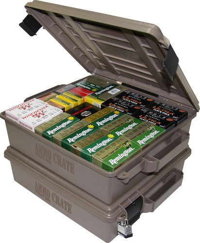 MTM Ammo Crate ACR572 - Durable Storage Box for Ammo and Hunting Gear in Dark Earth