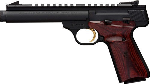 Browning Buck Mark Field .22 Long Rifle Semi-Auto Pistol with Suppressor Ready Threaded Barrel and Adjustable Sights
