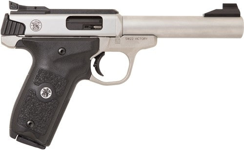Smith & Wesson Sw22 Victory Target .22 LR Semi-Auto Pistol with 5.5-Inch Barrel and 10-Round Capacity and Stainless Finish