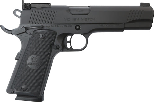 Girsan Mc1911 Match Gov'T .45 ACP Semi-Auto Pistol with 5-Inch Barrel and 8-Round Capacity and Black Finish