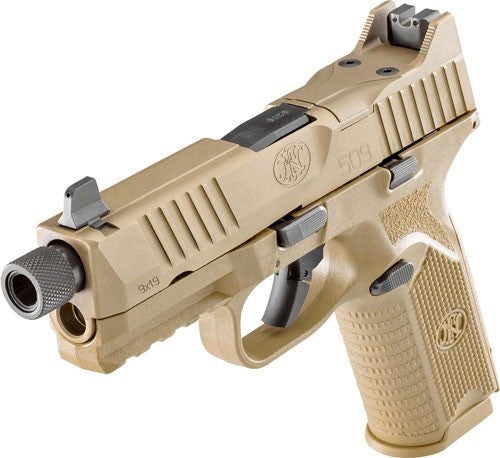 FN America FN 509 Tactical 9mm Luger with Flat Dark Earth Finish and Night Sights