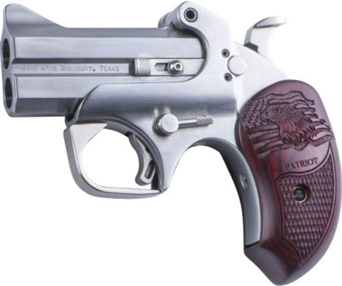Bond Arms Patriot Double Barrel 3-inch .45LC/410 with Flag & Eagle Grip and Holster