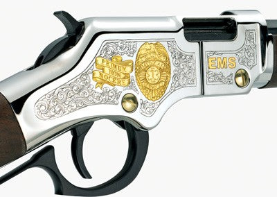 Henry H4 EMS Tribute Edition Lever Action Rifle - .22 LR with Walnut Stock