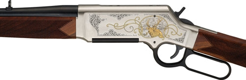 Henry H014WL308 Long Ranger Elk Sporting Rifle in .308 Winchester with Walnut Stock and Gold Inlay