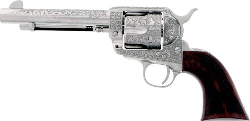 Cimarron Buffalo Bill Cody .45 Long Colt Revolver with Nickel Finish and 5.5-Inch Barrel