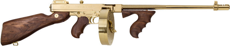 Thompson 1927A1 .45 ACP Carbine with Finned Barrel and Walnut Stock