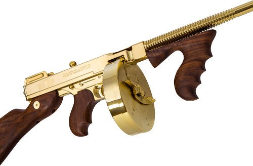 Thompson 1927A1 .45 ACP Carbine with Finned Barrel and Walnut Stock