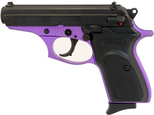 Bersa Thunder .380 ACP Semi-Auto Pistol with Alloy Frame and Unique Purple Finish