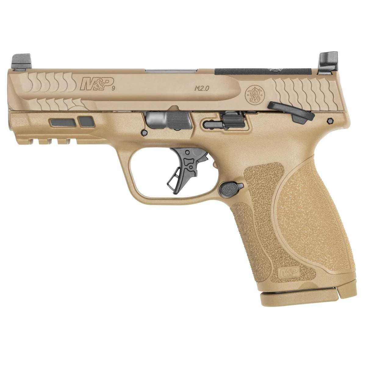 Smith & Wesson M&P 9 Compact M2.0 FDE 4-Inch Optics-Ready Pistol with 2 Magazines