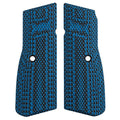 FN High Power G10 Black/Blue Grips - Part Number 20-100622