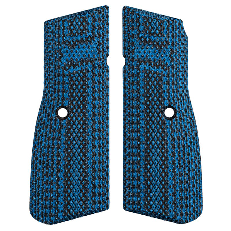 FN High Power G10 Black/Blue Grips - Part Number 20-100622