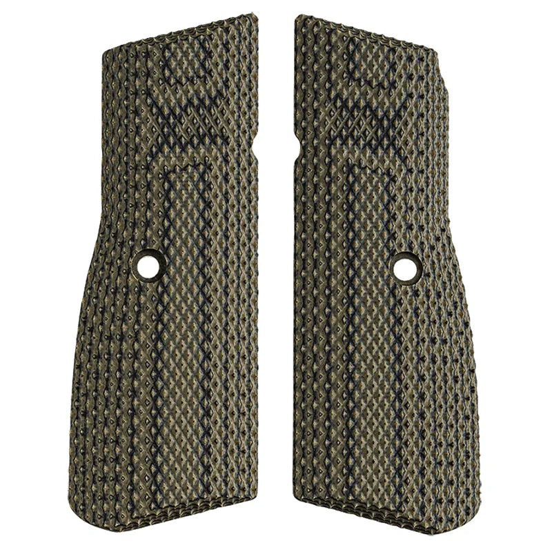 FN High Power G10 Dirty Olive Grips - Durable Firearm Accessory