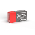 Aguila .25 Auto FMJ 50 Grain Target Ammunition – 50 Rounds per Box