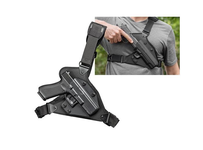Alien Gear Holsters Alien Cloak Chest Holster for Taurus Firearms - Black Model CCH0435RHL