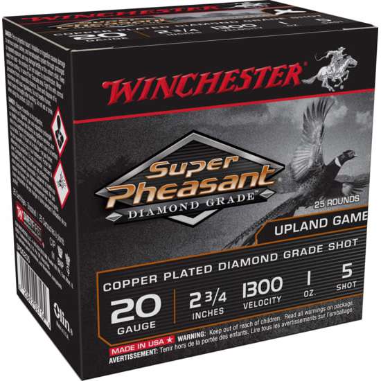 Winchester Ammo Diamond Grade Pheasant 20 Gauge 2.75-Inch Shells - 25 Rounds