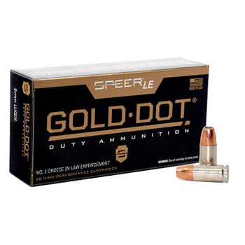 Speer Gold Dot 9mm 124 Grain GDHP — 50 Rounds