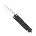Cobratec Knives dCOBRATEC LG Black FS-X Drop Point Knife with Dual Action OTF Mechanism