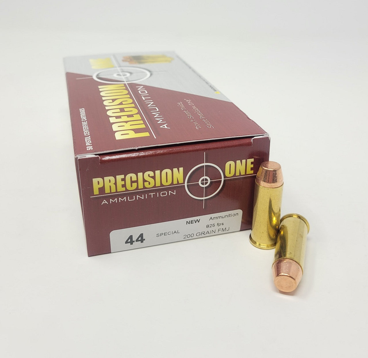Precision One PONE106 .44 Special 200-Grain FMJ Ammunition – 50 Rounds