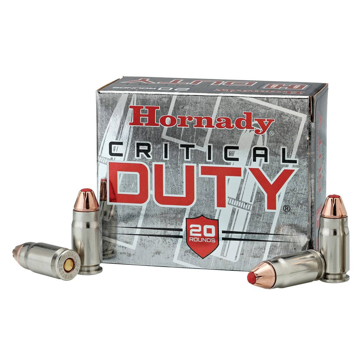 Hornady Critical Duty 9mm+P Luger 124-Grain FlexLock Duty Ammunition - 25 Rounds Per Box