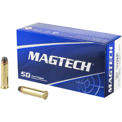 Magtech .357 Magnum 158 Grain Semi-Jacketed Soft Point Ammunition – 50 Rounds per Box, 20 Boxes per Case