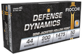 Fiocchi .44 Magnum 200 Grain SJHP Pistol Rounds – 50 Rounds per Box, 500 Rounds Case