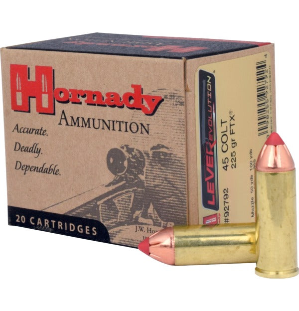 Hornady LeverRevolution .45 Colt 225 Grain FlexTip Expanding Ammo - 20 Rounds