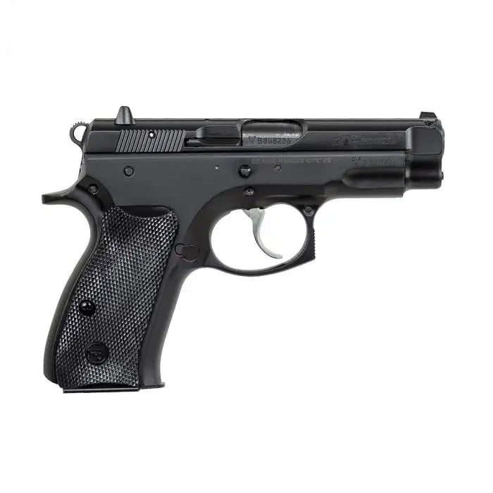 CZ 75 Compact 9mm Pistol with Fixed Sights and Two Magazines - Black Finish