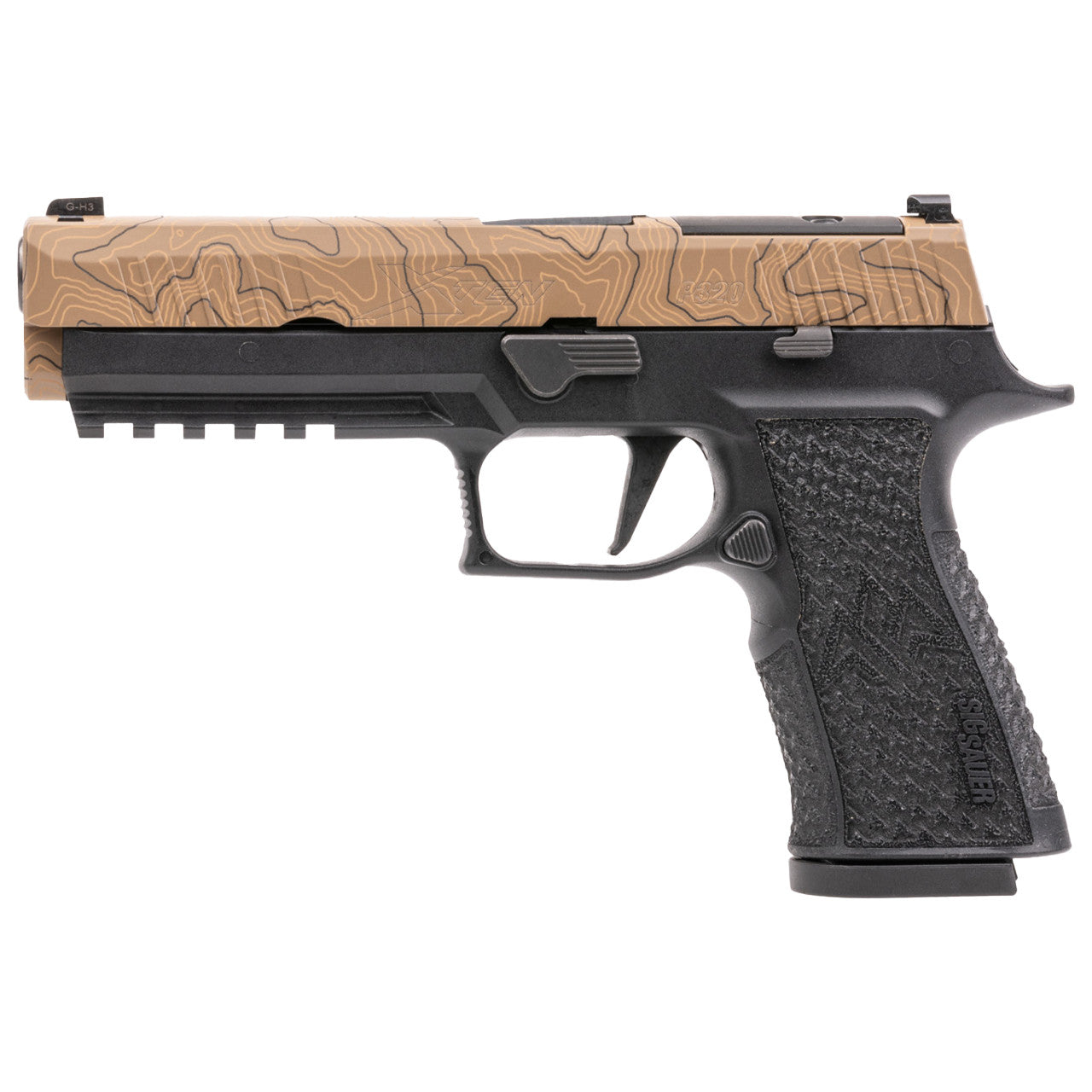 Sig Sauer P320 XTen Endure 10mm with Optics Ready Topographic Slide and 3 Magazines