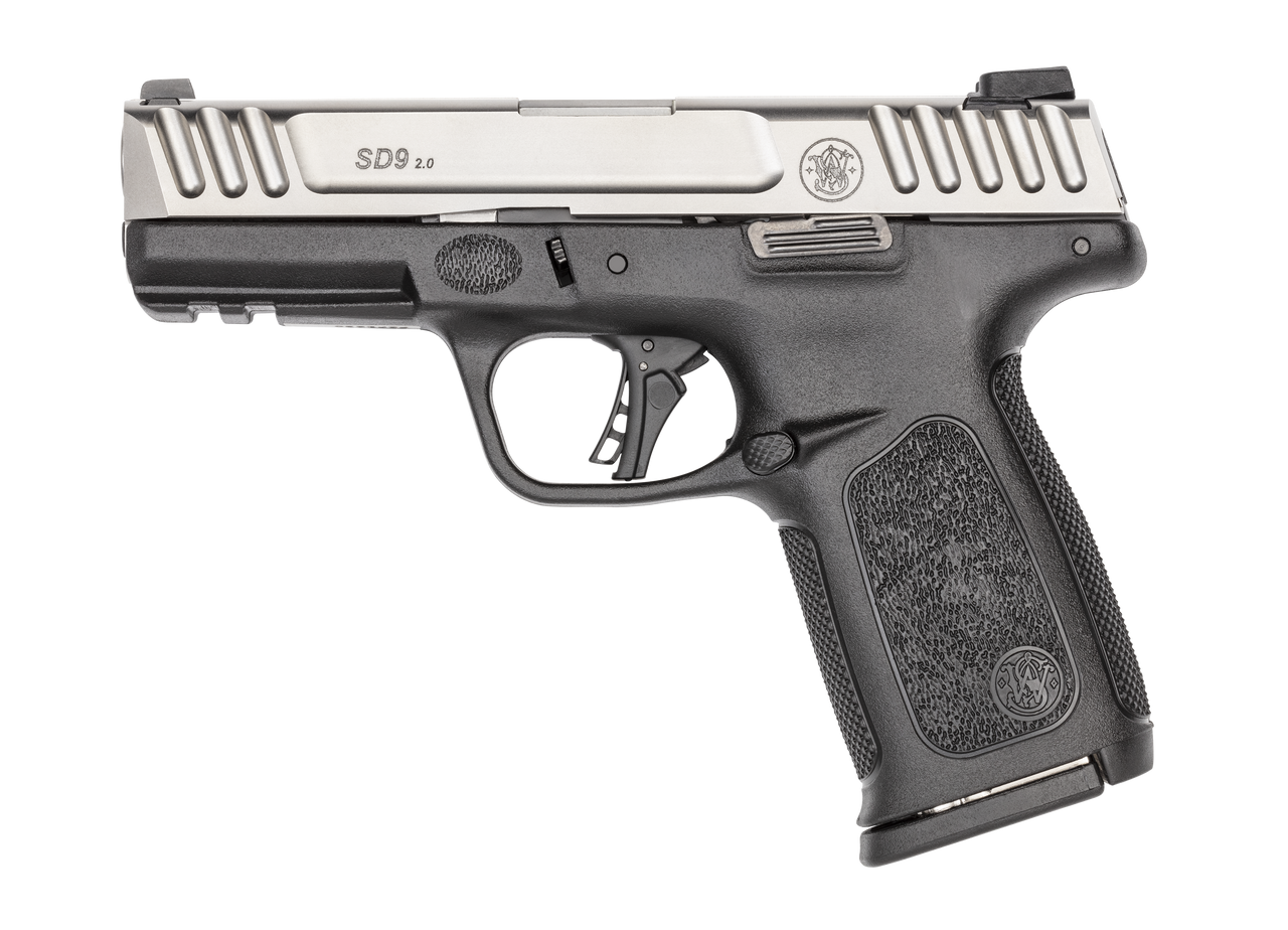Smith & Wesson SD9 2.0 9mm Striker Fire Pistol with 4-Inch Stainless Steel Barrel