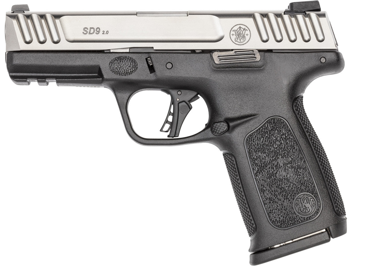 Smith & Wesson SD9 2.0 9mm Compact Semi-Auto Pistol with 4-Inch Stainless Steel Barrel