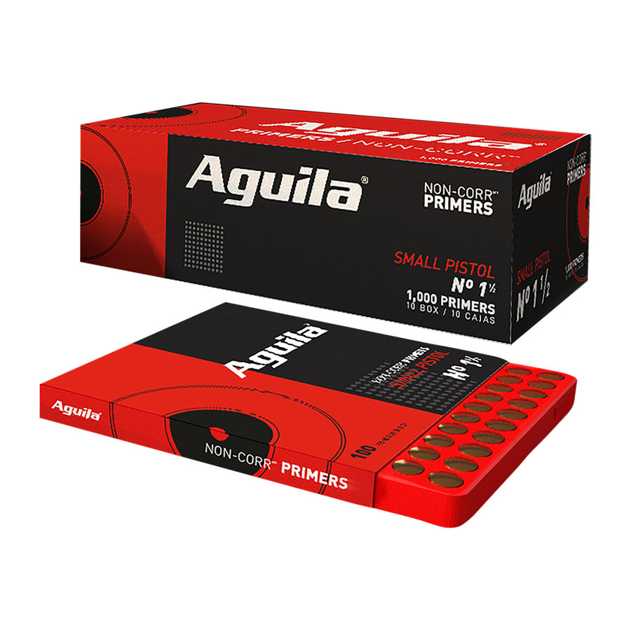 Aguila Small Pistol Primers No 1-1/2, 1000 Rounds per Box – Reliable Firearm Ignition