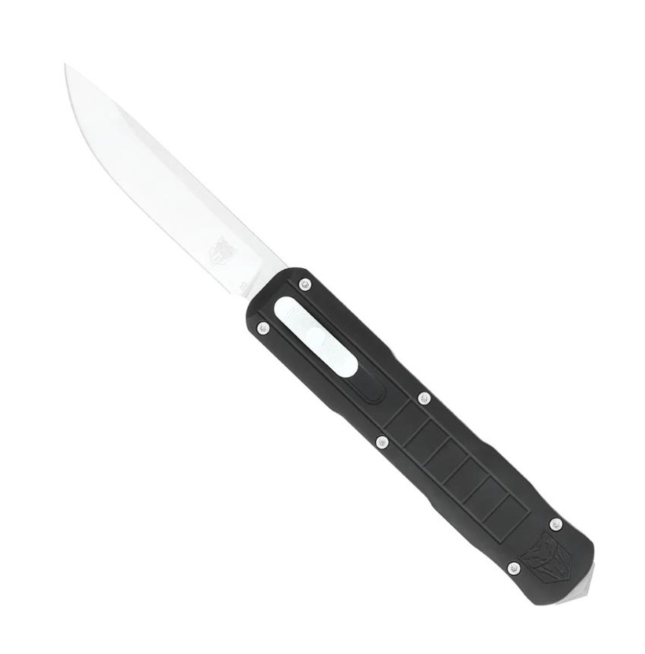 Cobratec Knives Raptor Black 3.13-Inch OTF Knife with Black Handle (Part Number: CTRPTBLKDNS)