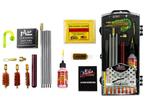 Pro Shot Multi Gauge Shotgun Cleaning Kit – Versatile Brass Kit for 12, 20, 28, and 410 Gauge Shotguns