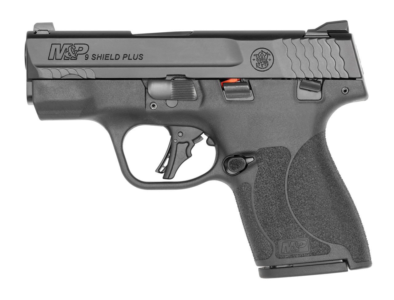 Smith & Wesson M&P 9 Shield Plus T.S. Black 9mm Micro-Compact Pistol with 3.1-Inch Barrel and 2 Magazines