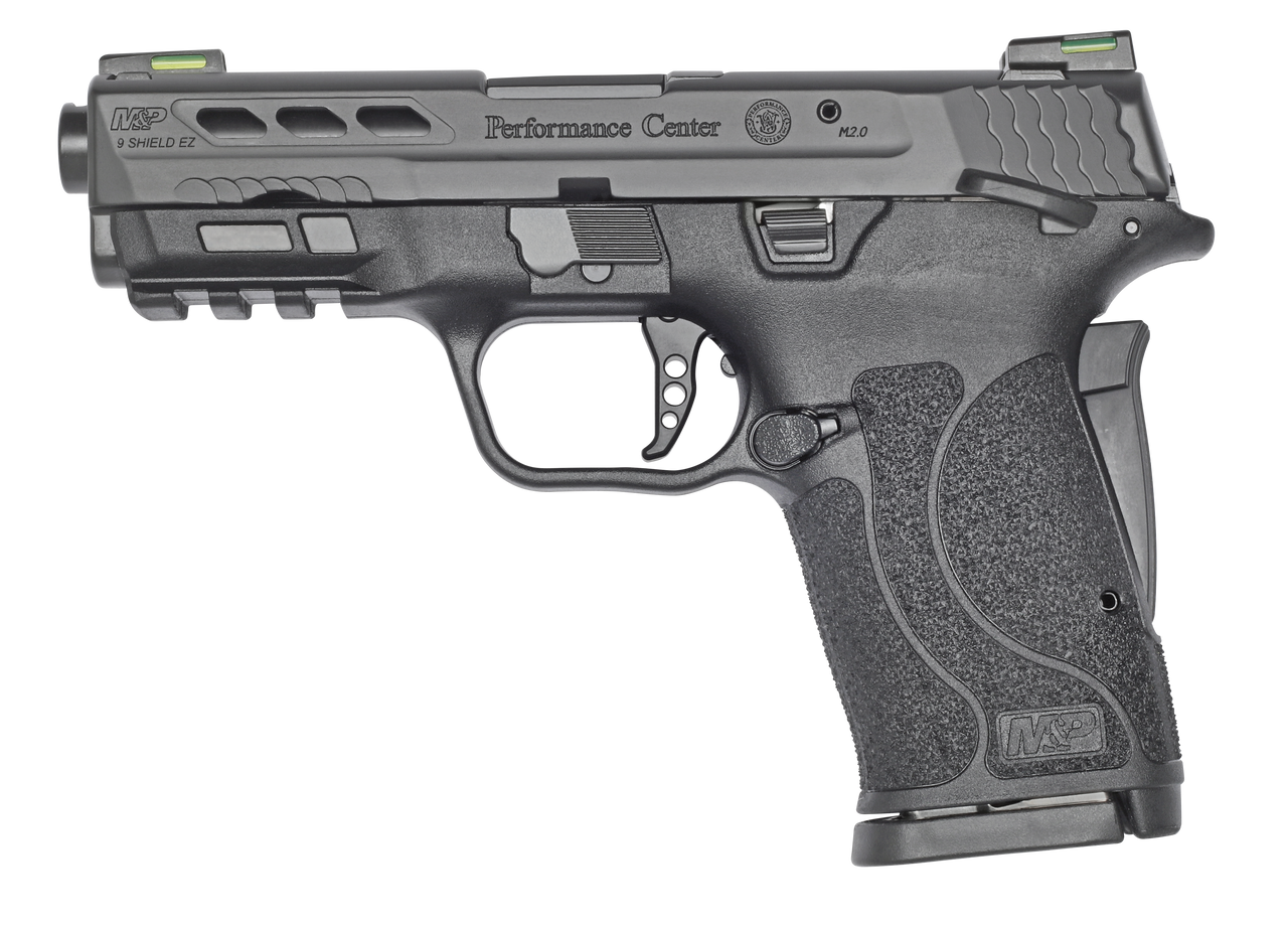 Smith & Wesson PC M&P Shield EZ M2.0 9mm Compact Pistol with Black Finish and 3.7-inch Ported Barrel
