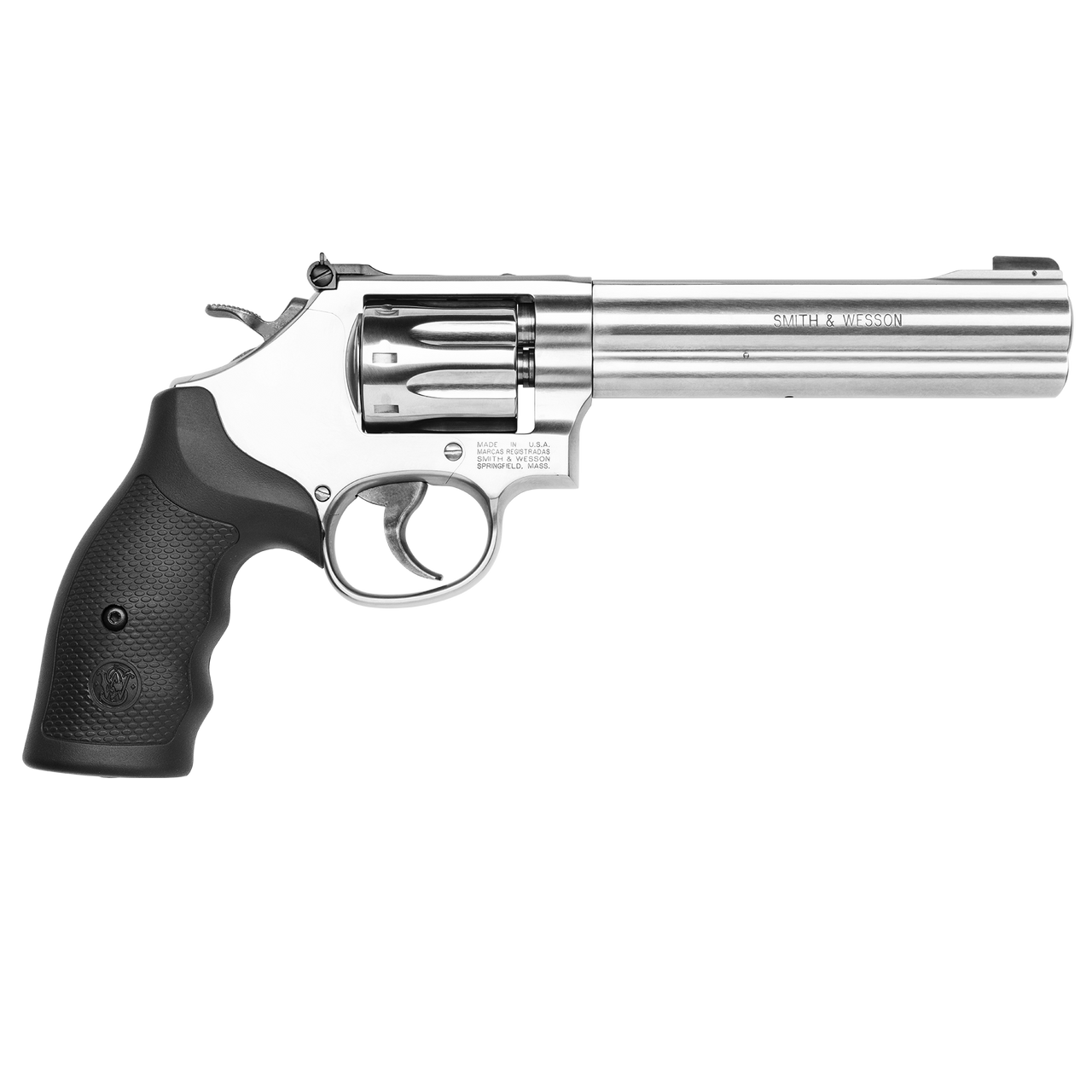 Smith & Wesson Model 648 STS .22 Magnum Revolver with 6-inch Stainless Barrel and Adjustable Sights